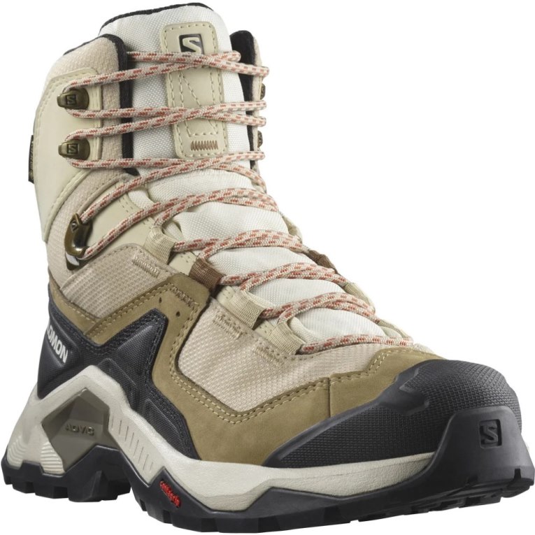 Botas Caminhada Salomon Quest Element GTX Feminino Bege Verde Oliva Pretas | PT P35697